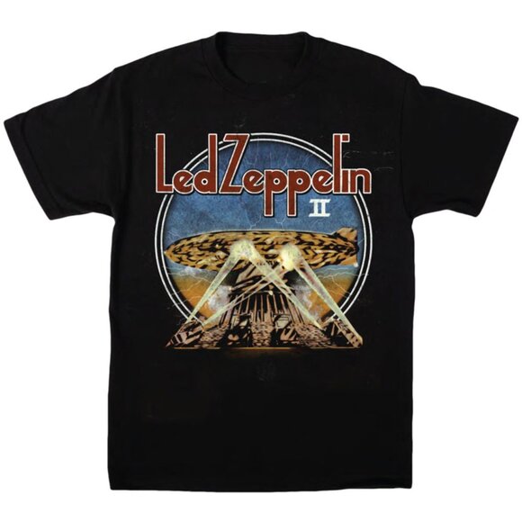 Led Zeppelin LZII Searchlights Rock Band Music Fan Gift Graphic T Shirt 159 - Picture 1 of 5